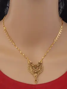 Ramdev Art Fashion Jwellery Gold-Plated Brass Necklace
