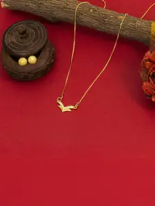 Ramdev Art Fashion Jwellery Gold-Plated Brass Necklace