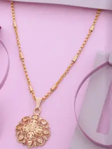 Ramdev Art Fashion Jwellery Gold-Plated Brass Necklace
