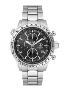 SANTA BARBARA POLO & RACQUET CLUB Men Stainless Steel Bracelet Style Straps Analogue Watch