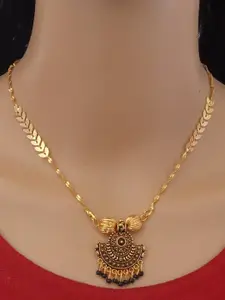 Ramdev Art Fashion Jwellery Gold-Plated Brass Necklace