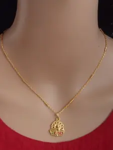 Ramdev Art Fashion Jwellery Gold-Plated Brass Necklace