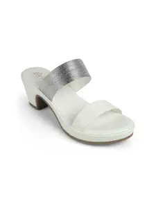 Tresmode Women Leather Block Heel Sandals