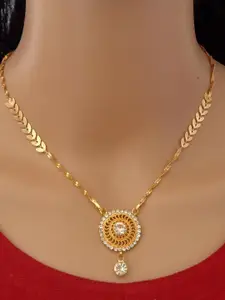 Ramdev Art Fashion Jwellery Gold-Plated Brass Necklace