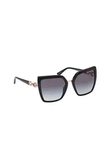 GUESS Women Cateye Sunglasses with UV Protected Lens GUS001605501BSG