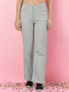 DressBerry Women Bootilicious Wide Leg High-Rise Stretchable Jeans