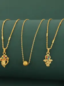 Ramdev Art Fashion Jwellery Gold-Plated Brass Necklace