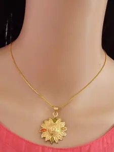 Ramdev Art Fashion Jwellery Gold-Plated Brass Necklace