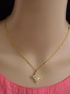 Ramdev Art Fashion Jwellery Gold-Plated Brass Necklace