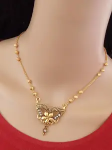 Ramdev Art Fashion Jwellery Gold-Plated Brass Necklace