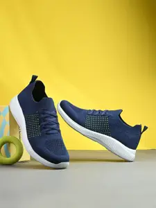 HRX by Hrithik Roshan Men Synthetic Navy Sports Shoes Running Non-Marking Shoes