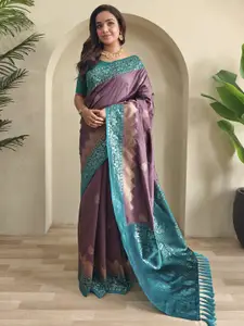 DEVATITHI Elegant Zari Silk Sarees with Designer Borders