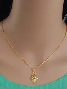 Ramdev Art Fashion Jwellery Gold-Plated Brass Necklace