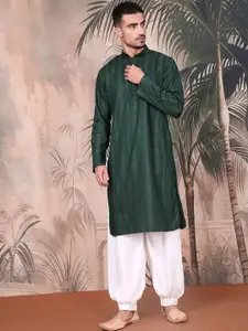 Sangria Men Striped Cotton Kurta