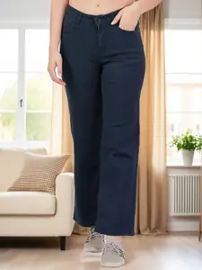 DressBerry Women Bootilicious Wide Leg High-Rise Stretchable Jeans