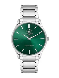 SANTA BARBARA POLO & RACQUET CLUB Men Dial & Stainless Style Straps Analogue Watch