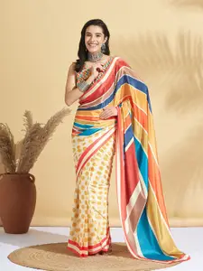 RACHNA Striped Ready to Wear Saree