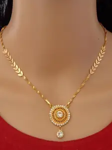 Ramdev Art Fashion Jwellery Gold-Plated Brass Necklace