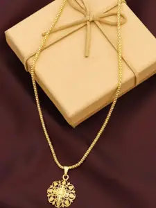 Ramdev Art Fashion Jwellery Gold-Plated Brass Necklace