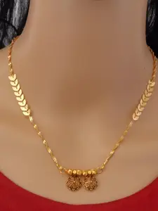 Ramdev Art Fashion Jwellery Gold-Plated Brass Necklace