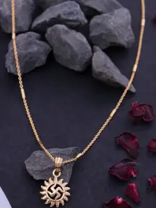 Ramdev Art Fashion Jwellery Gold-Plated Brass Necklace