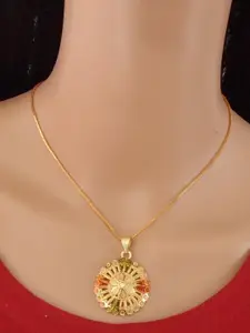 Ramdev Art Fashion Jwellery Gold-Plated Brass Necklace