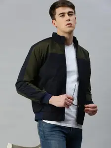 VOXATI Colourblocked Stand Collar Jacket