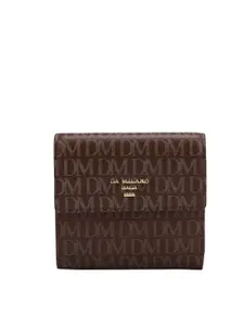 Da Milano Women Textured Leather Three Fold Wallet