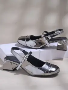 Froh Feet Women Party Block Sandals with Buckles