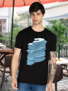 Status Quo Men Graphic Printed Round Neck Cotton T-shirt