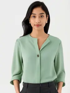 all about you Women Relaxed Solid Lightweight Casual Shirt