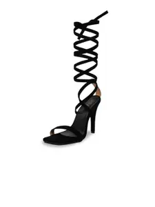 stylzrepublic Women Slim Heeled Sandals with Bows