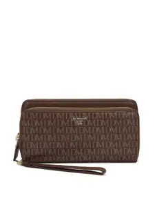 Da Milano Women Textured Leather Zip Around Wallet