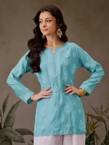 ADA Women Ethnic Motifs Embroidered Chikankari Kurti