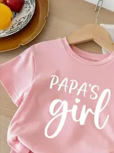 BLARY FASHION PLANET Girls Printed T-shirt with Shorts