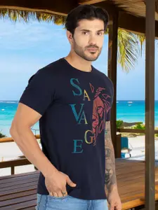 Status Quo Graphic Printed Round Neck Casual T-shirt