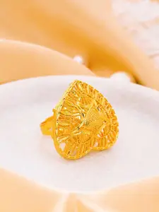 Manikya Gold-Plated Finger Ring