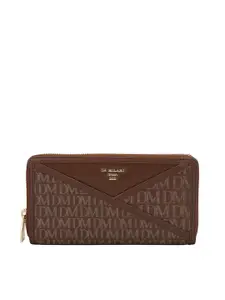 Da Milano Women Textured Leather Zip Around Wallet