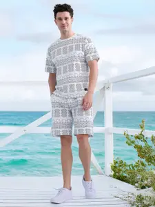 Status Quo Printed T-Shirt With Shorts Co-Ords