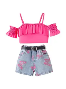 StyleCast x Revolte Girls Top with Shorts