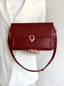 CORSICA PU Structured Satchel with Bow Detail