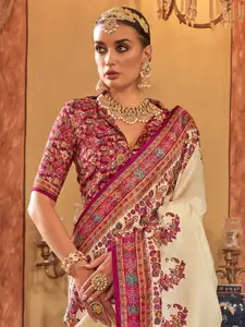 Anouk Ethnic Motifs Printed Saree