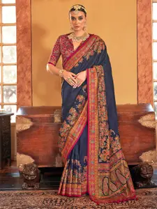 Anouk Ethnic Motifs Printed Banarasi Saree