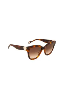 GUESS Women Butterfly Sunglasses with UV Protected Lens