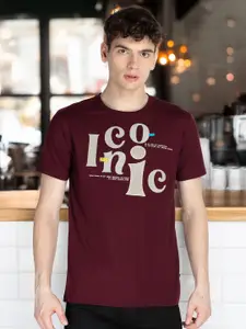 Status Quo Men Printed Applique T-shirt