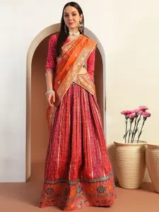 Chhabra 555 Embellished Art Silk Lehenga With Choli & Dupatta