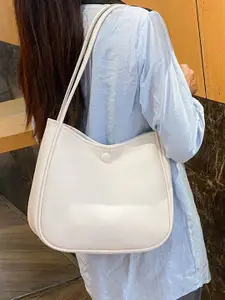 CORSICA Colourblocked PU Oversized Shopper Satchel with Tasselled