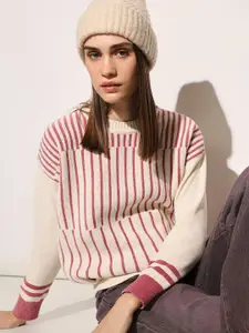 ONLY Women Striped Pullover Sweaters