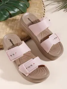 JUMPLITE Women Synthetic Regular Strappy Flatform Sandals