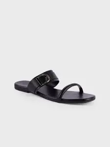 20Dresses Women Slip-On Open Toe Flats with Buckles